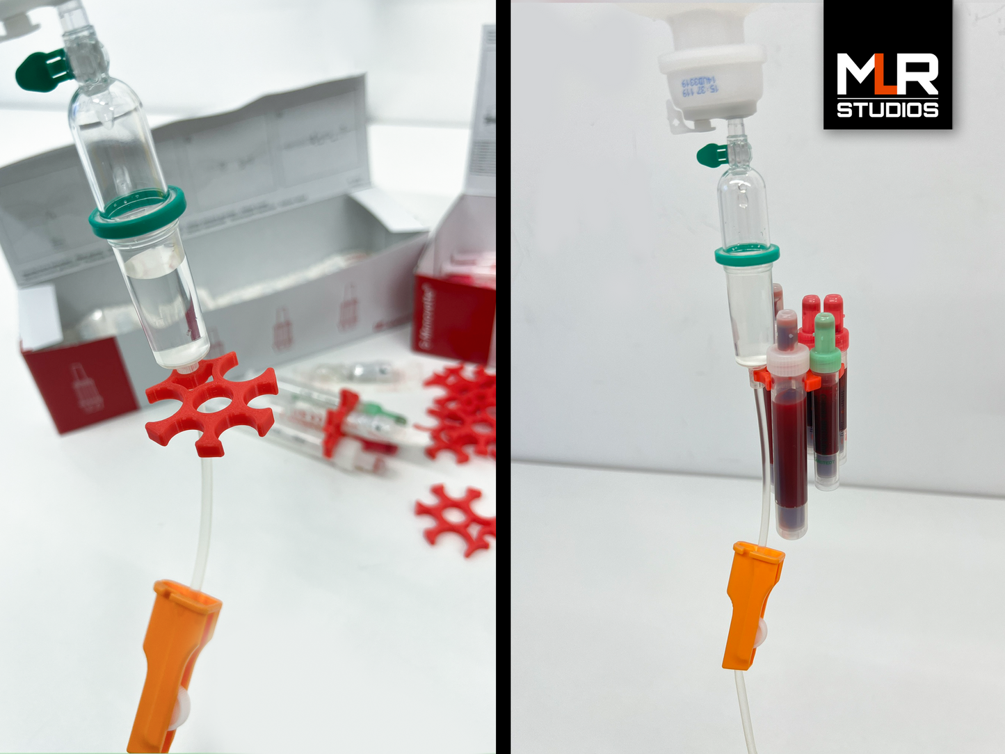 Blutabnahmclips fürs Infusionssystem (30er Sets)