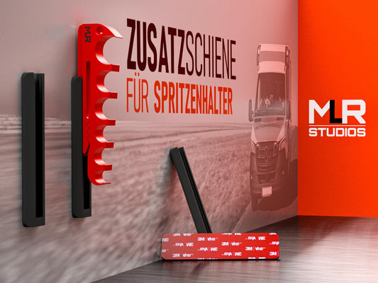 Zusätzliche Wandschiene für Spritzenhalter